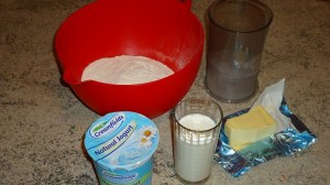 Ingredientes para el pan