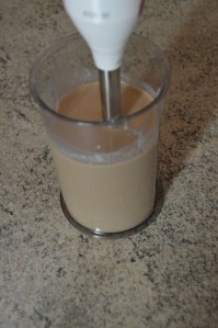 Crema de orujo ya mezclada