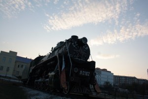 Antiguo tren sovietico