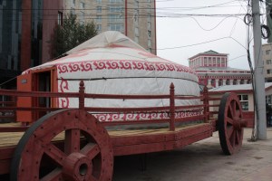 Carruaje como el que usaba Gengis Kan