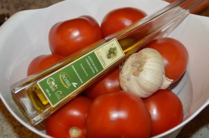 Ingredientes para el salmorejo cordobés