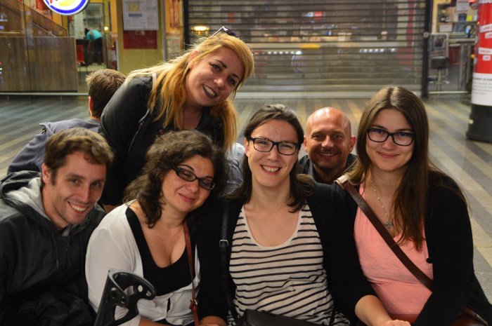 Finalmente en la estación de tren