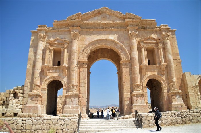 Arco del triunfo en Jerash - Arch of triumph in Jerash