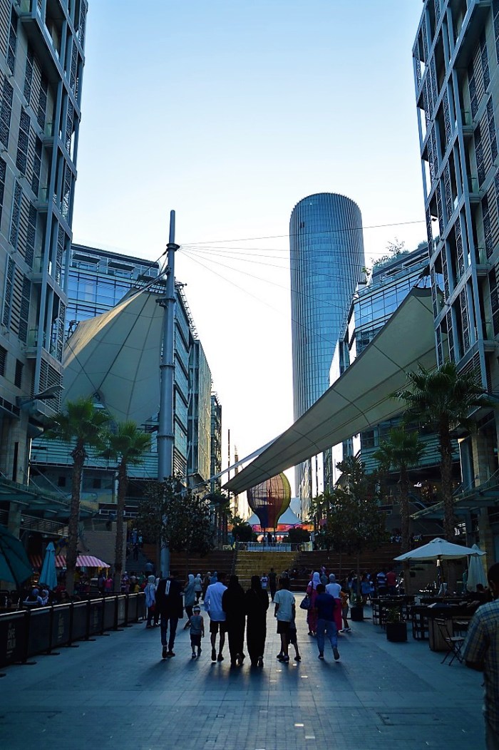 El bulevar en la parte nueva de la ciudad - The bulevard in the new part of the city