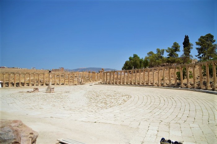 Plaza principal en Jerash - Main square in Jerash